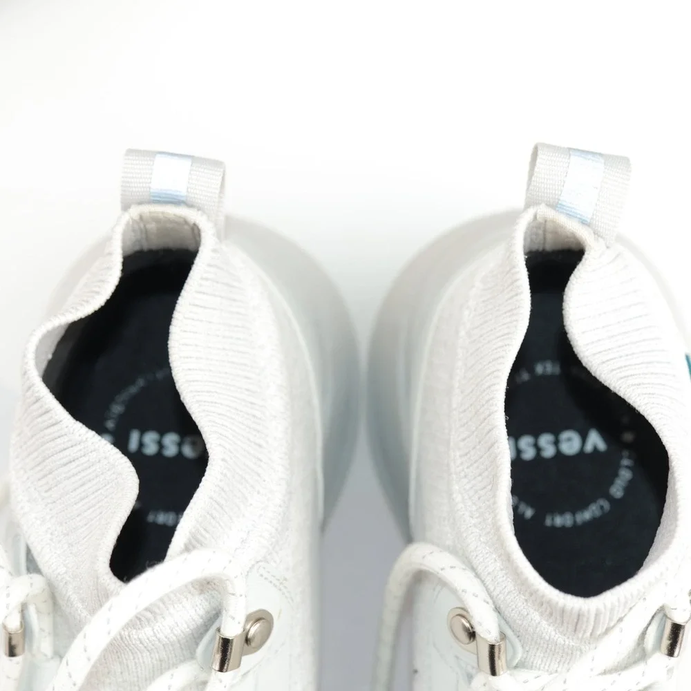 Vessi Womens Stormburst High Top Sneakers Size 6 Waterproof White Lace Up Shoes